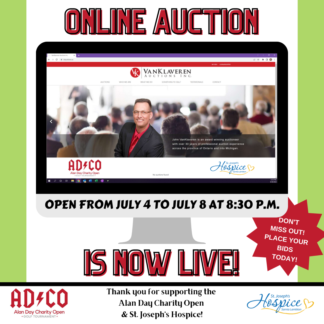 Alan Day Charity Open Online Auction - Now LIVE